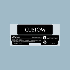 Custom Game Boy Advance Back Sticker Label Set