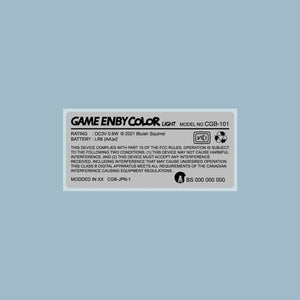 Game Enby Color Light Back Sticker Label