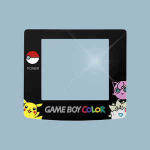 Glass Game Boy Color Pokemon (Pikachu, Jigglypuff & Togepi) Screen Lens