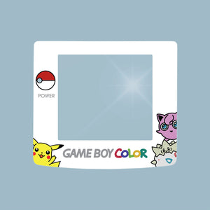 Glass Game Boy Color Pokemon (Pikachu, Jigglypuff & Togepi) Screen Lens