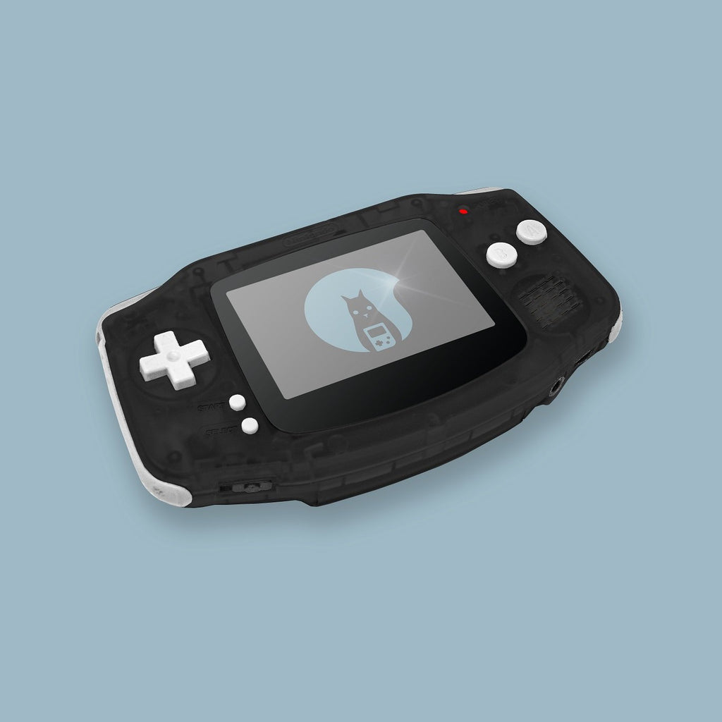 Transparent Black Game Boy Advance Shell