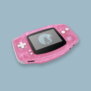 Transparent Pink Game Boy Advance Shell