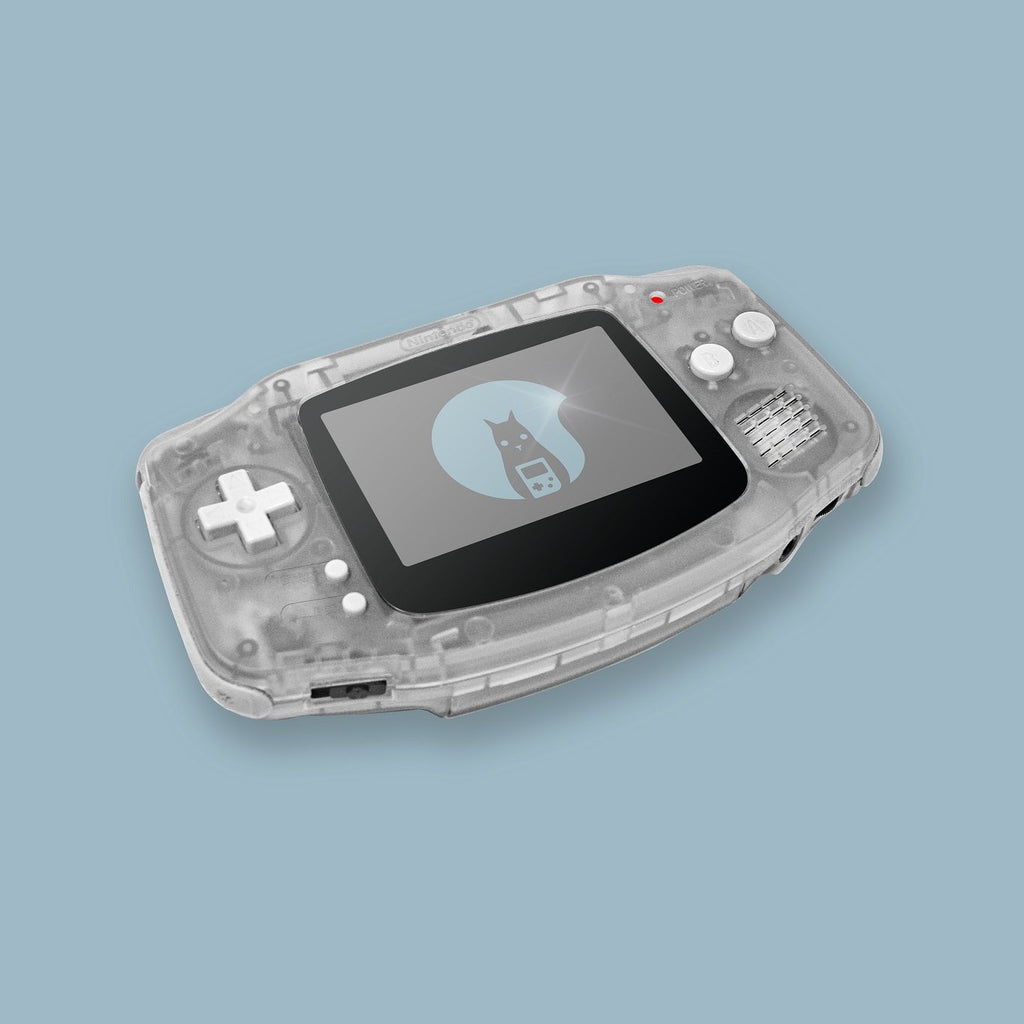 Transparent White Game Boy Advance Shell